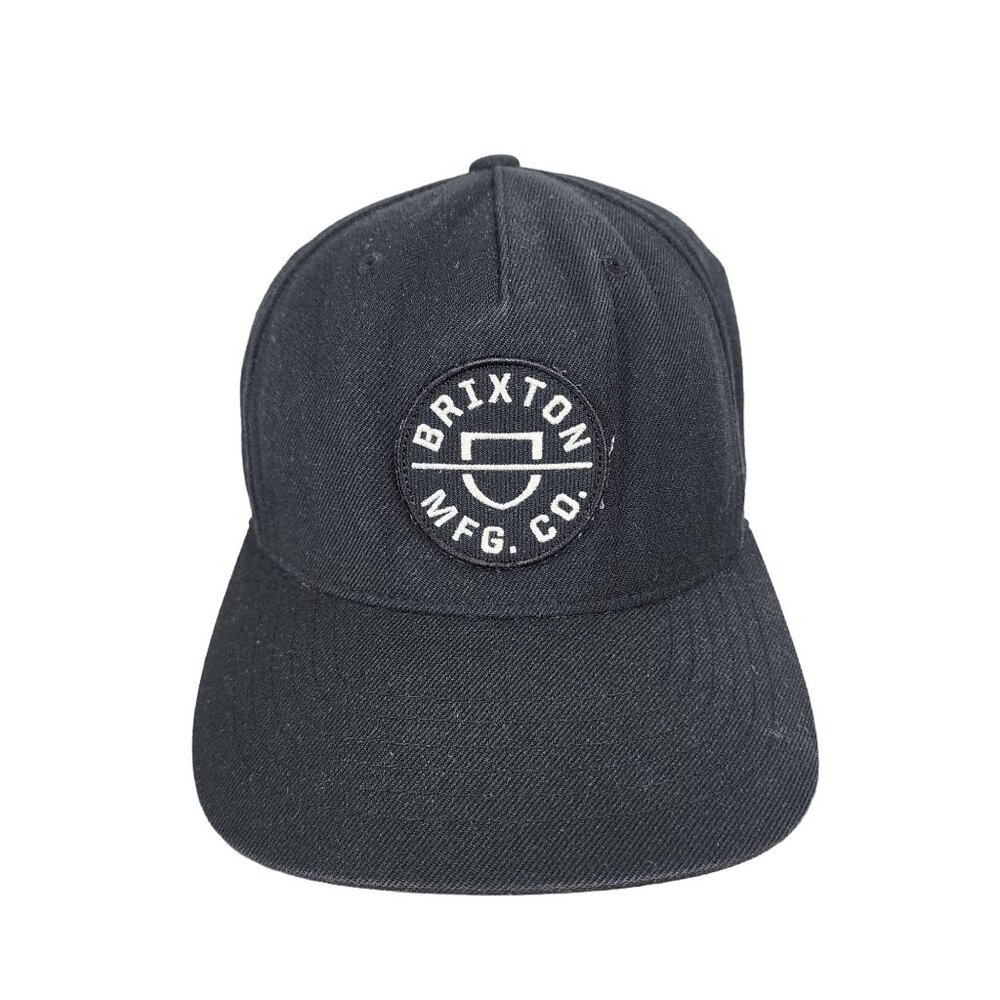Black Brixton Mfg Co. Snapback Hat Adjustable Fit